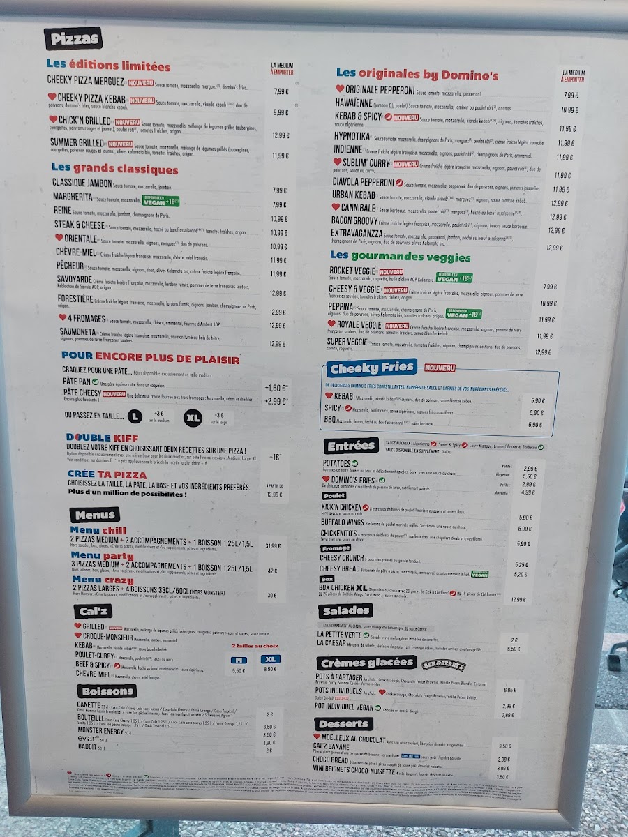 Menu Domino's Pizza Golbey-4