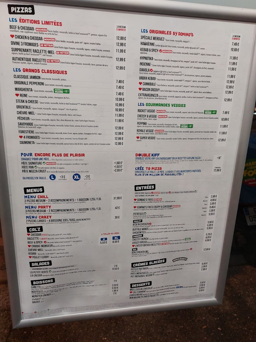 Menu Domino's Pizza Golbey-5